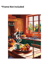 Kitchen Canvas Wall Art Poster.