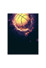 Basketball Canvas Wall Art Poster