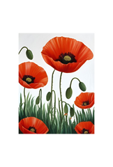 Poppy Canvas Wall Art Poster