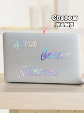 10pcs Custom Name Stickers Laser Vinyl Stickers Print And Cut Any Design Laminated Waterproof Logo