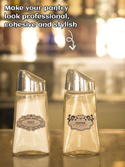 Custom Stickers Household Storage Can Condiment Bottle Storage Box l Sugar Peanut Dry Fruit Food Items Label Waterproof