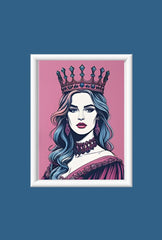 "Ganfaner's Violet Bloom" - Purple Floral Canvas Wall Art