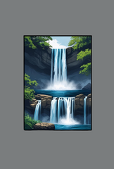 Waterfall Canvas Wall Art Poster