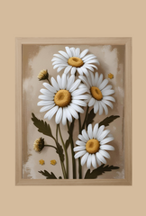 Daisy Canvas Wall Art Poster