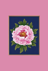 Peony Canvas Wall Art Poster