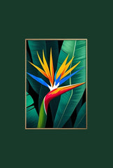 Tropical Bloom: Bird of Paradise Canvas Art