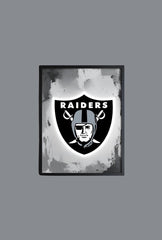 "Ganfaner's Silver & Black" - Raiders Canvas Wall Art (Holidaypac)