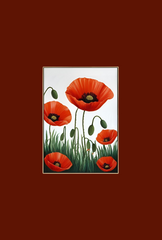 Poppy Canvas Wall Art Poster
