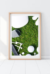 Golf Course Canvas Wall Art – Modern Sports Decor for Home or Office