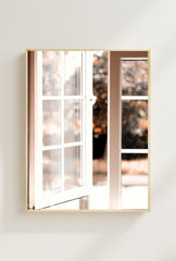 "A Glimpse of Serenity: Open Window Canvas Wall Art"