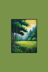 Sunlit Meadow Canvas Art: Bring the Beauty of Nature Indoors