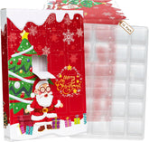 Ganfaner 10-Pack Empty Christmas Advent Calendar Boxes to Fill, 24-Cavity DIY Countdown Treat Gift Boxes, Fillable Cardboard Advent Calendar 12"x8"x1.2"