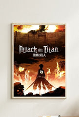 Eren's Resolve: Attack on Titan Canvas Art