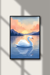 Graceful Swans - Elevate Your Home with Serene Canvas Art