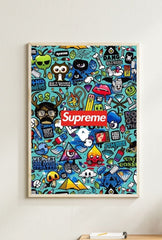 Supreme Style - Elevate Your Walls with Bold Canvas Art - ganfaner