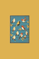 Twittering Friends: Birds on a Wire Art