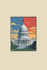 Washington Dc Canvas Wall Art Poster