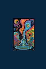 Ganfaner Trippy Wall Art Canvas: Dreamy Vibes for Your Space