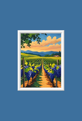 Vineyard Canvas Wall Art: Bring the sun-soaked vineyard scenery into your daily space quietly