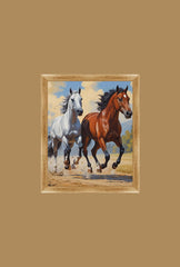 "Royal Blue Floral Canvas Art: Elegant Botanical Decor for Your Home"