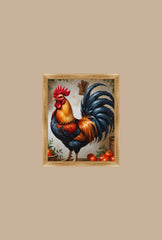 "Sunrise Rooster Canvas Art: Bring Farmhouse Charm to Your Home"