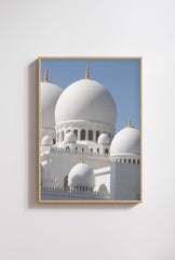 Grandeur in White: Sheikh Zayed Mosque Canvas Art