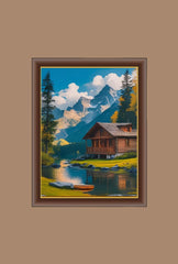 Cozy Retreat: Bring the Rustic Charm of Cabin Canvas Wall Art Home