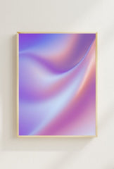 "Ganfaner's Ethereal Mist" - Purple Abstract Canvas Wall Art