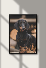 Dapper Dachshund Portrait Canvas Art