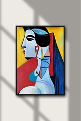 Cubist Muse: Picasso-Inspired Canvas Art