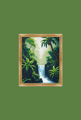 Rainforest Canopy Canvas: Lush Tropical Wall Art