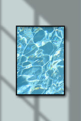 Aqua Serenity: Water Ripple Canvas Art