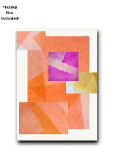 Geometric Bedroom Art – Modern Abstract Poster, Minimalist Decor