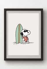 Surf's Up Snoopy: Beach Canvas Art