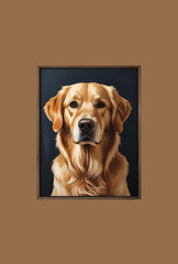 Heart of Gold: Retriever Canvas Art