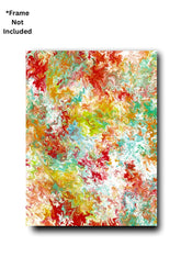 Abstract Colorful Prints Poster, abstract bedroom art, colorful wall poster, modern bedroom decor