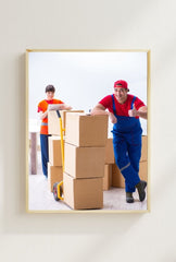 Moving Day: Packers Canvas Wall Art