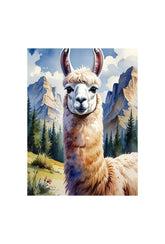 Mountain Majesty: Llama Canvas Wall Art