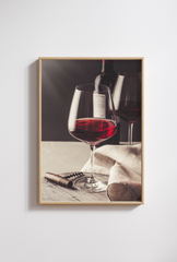 Vinho Tinto: Red Wine Still Life Canvas Art