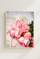 Blush Bloom: Pink Rose Canvas Art