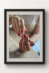 Rainbow Nail Art Canvas: Chic Style for Fashion-Forward Decor