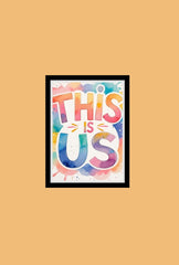 Ganfaner This Is Us Canvas Wall Art: Vibrant Mountain Escape