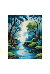 Enchanted Watery Trees: Nature’s Whispers Ethereal Strokes-Ganfaner