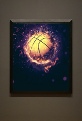 Basketball Canvas Wall Art Poster