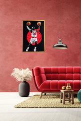 Fly High: Air Jordan Canvas Wall Art for Basketball Fans