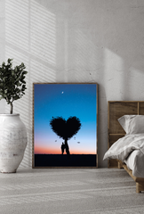 Heart Canvas Wall Art Poster