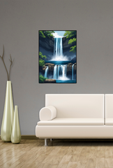 Waterfall Canvas Wall Art Poster
