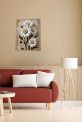 Daisy Canvas Wall Art Poster