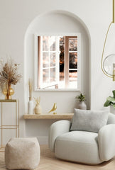 "A Glimpse of Serenity: Open Window Canvas Wall Art"