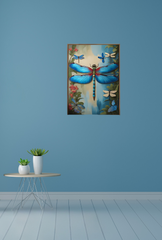 Dragonfly Canvas Wall Art Poster